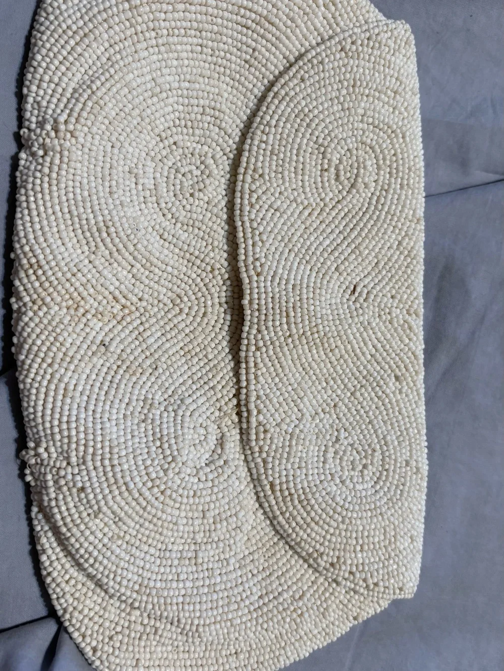Beaded Ivory Women's Clutch - Stylish Neutral Evening Bag